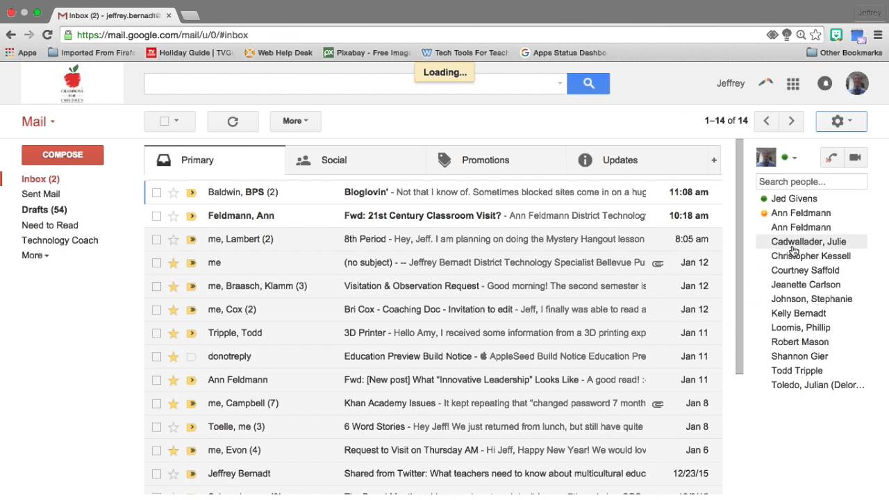 gmail updates are the same as mail in my inbox
